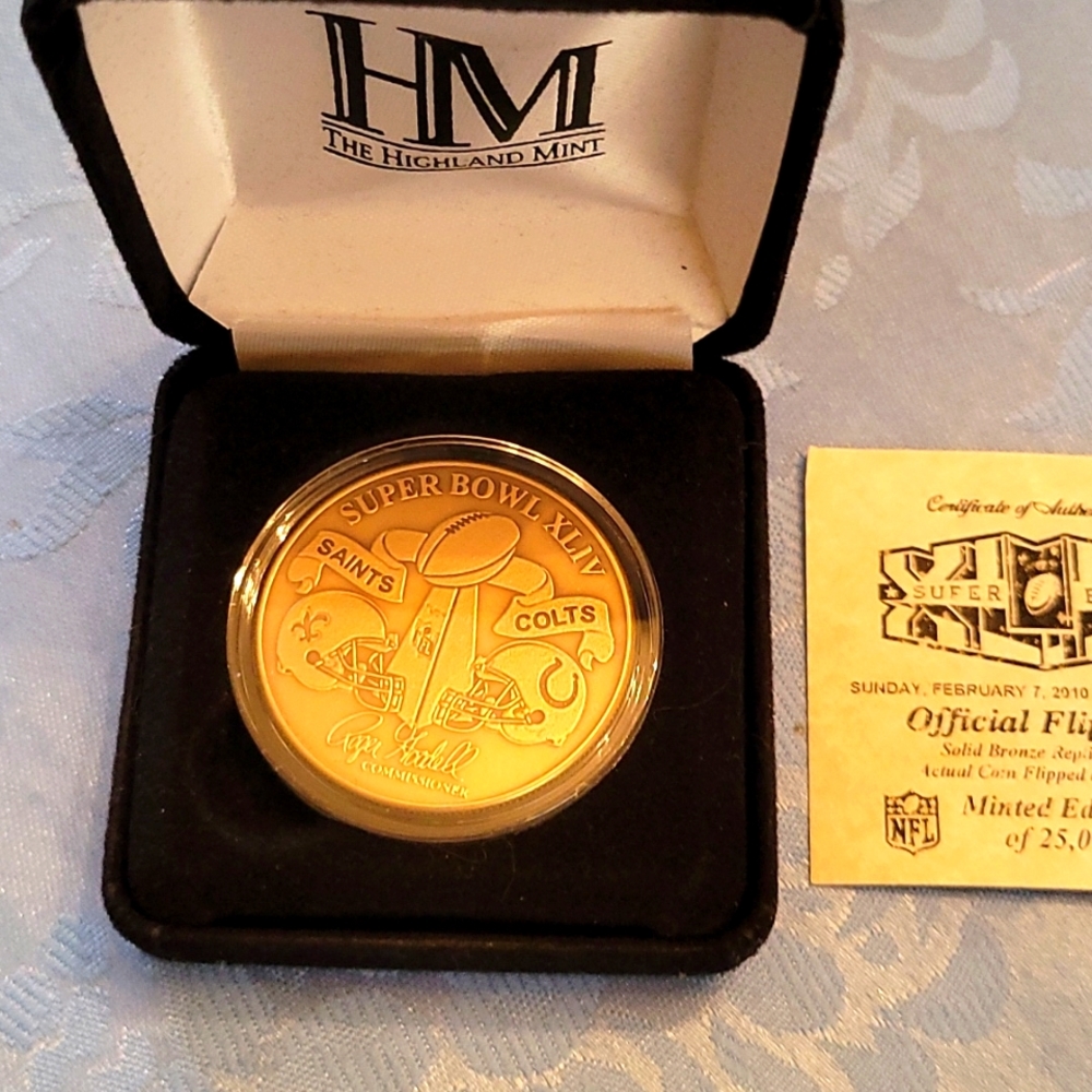 Super Bowl 44 Replica Flip Coin